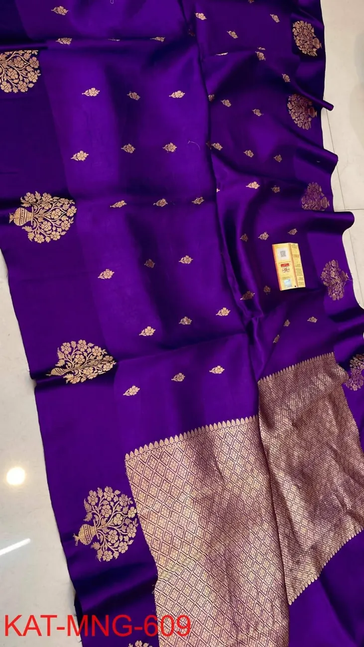 Amethyst Butta Silk Saree